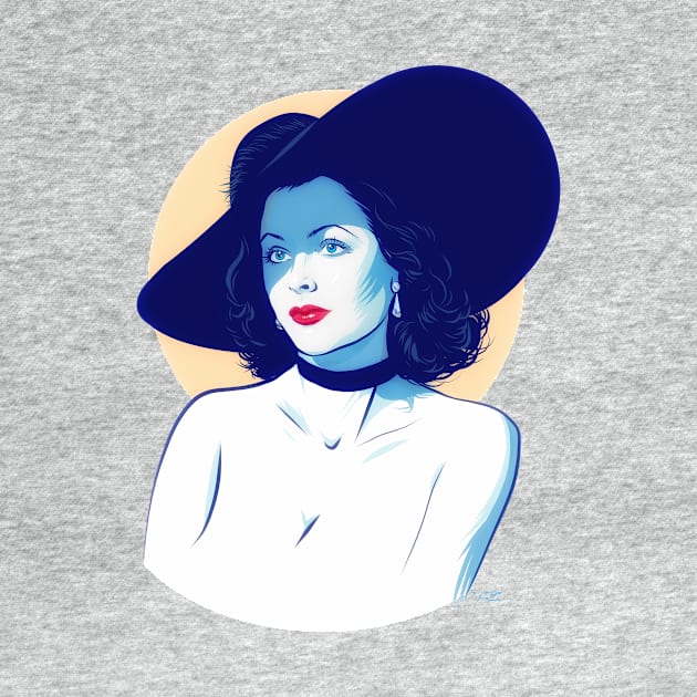 Hedy Lamarr - An illustration by Paul Cemmick by PLAYDIGITAL2020